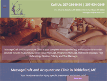 Tablet Screenshot of massagecraft.com